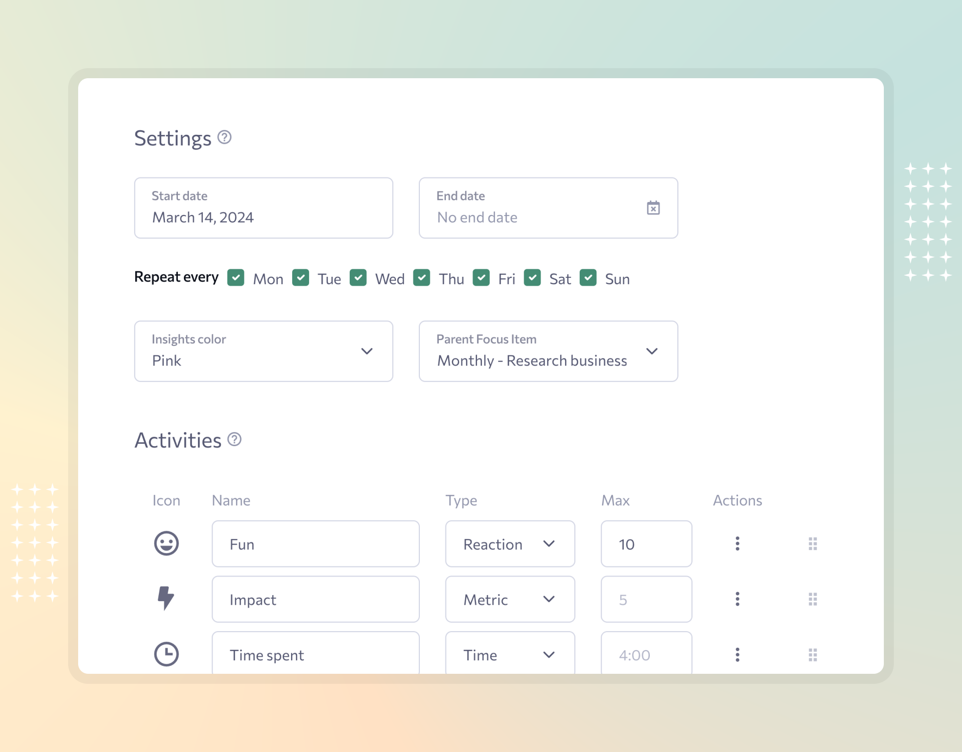 Customize your workflow — Focus Guru