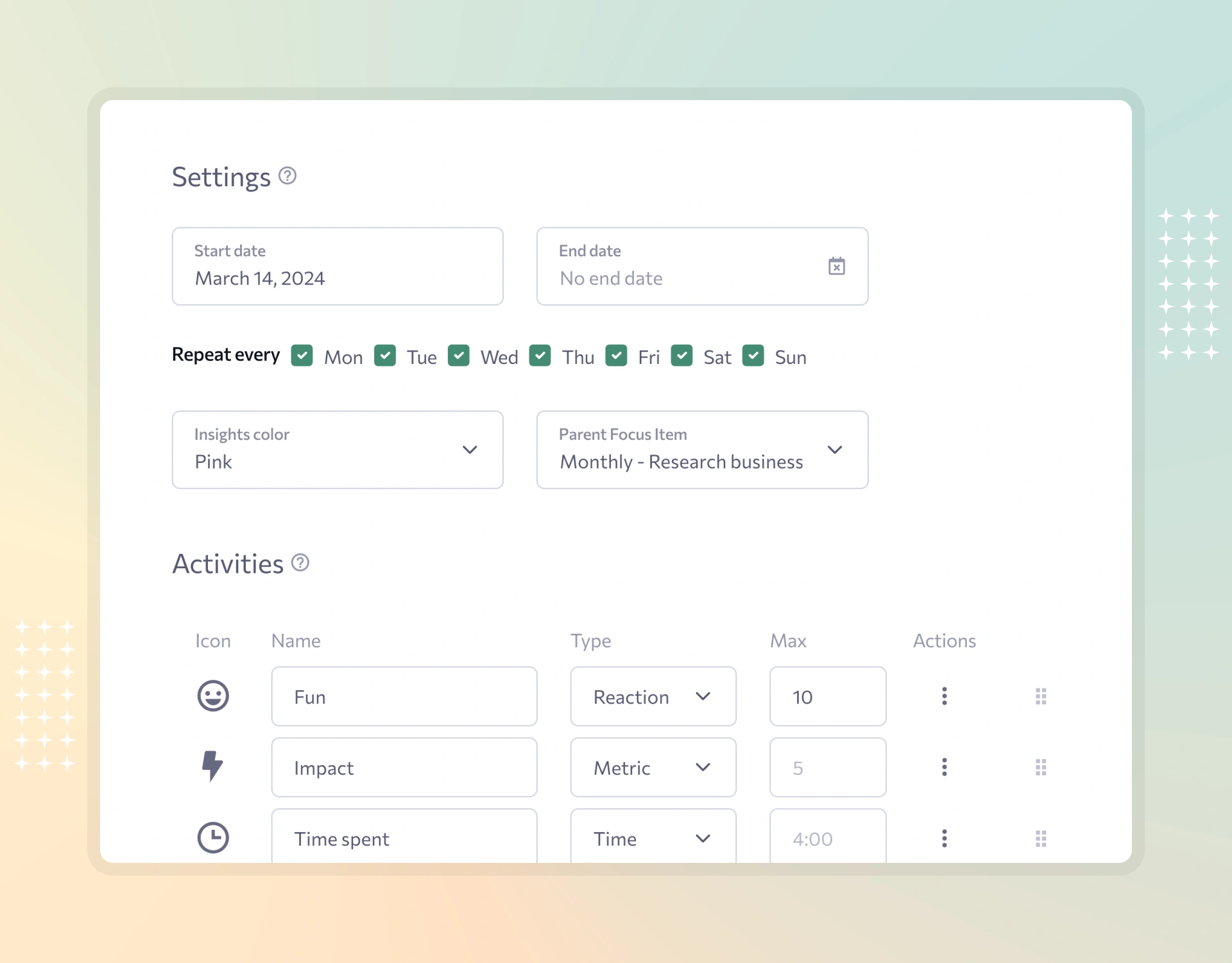 Customize your workflow — Focus Guru